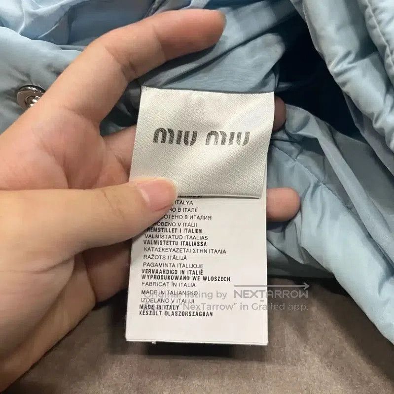 Miu Miu Miu Miu Light Blue Women's Down Jacket . Size M / US 6-8 / IT 42-44 - 4 Thumbnail