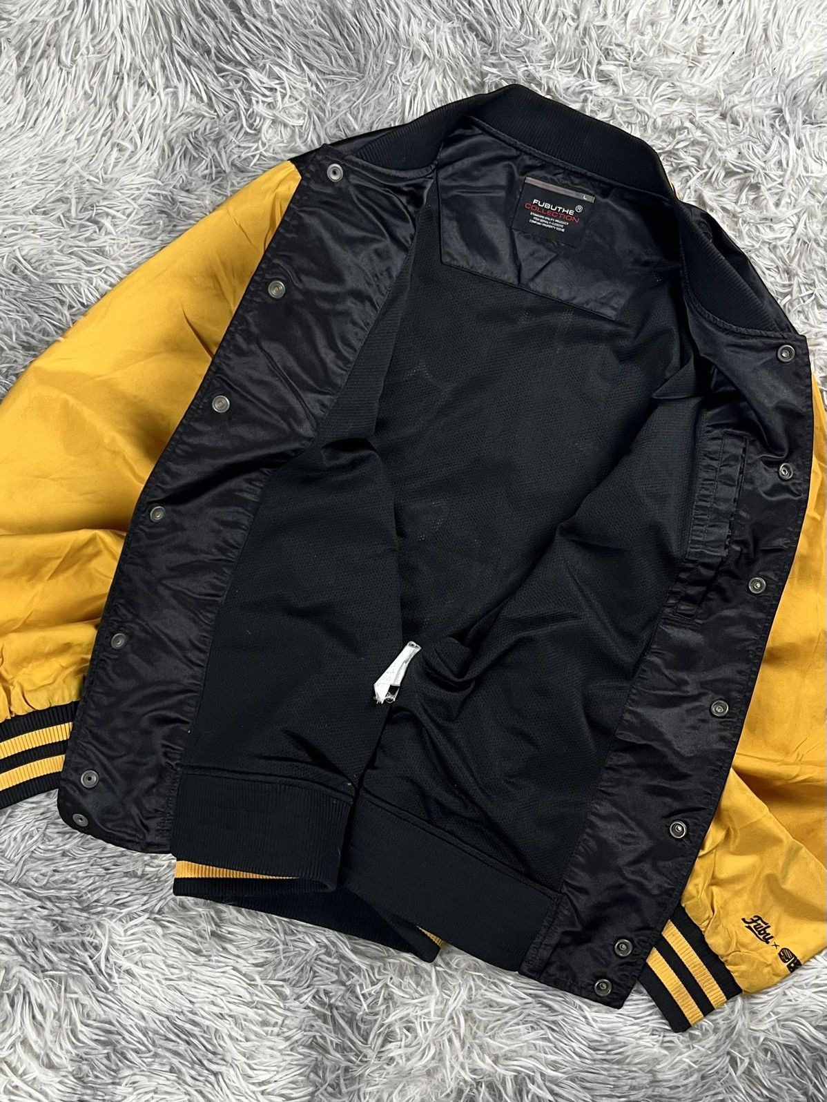 Fubu Fubu the collection x 123klan Varsity jacket yellow Size US L / EU 52-54 / 3 - 7 Thumbnail