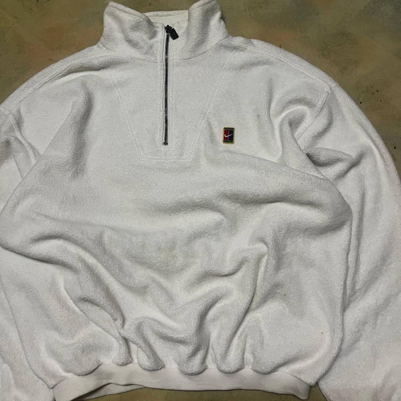 Nike × Vintage Vintage Nike Fleece Sweatshirt Small Logo Half Zipper Size US M / EU 48-50 / 2 - 3 Thumbnail