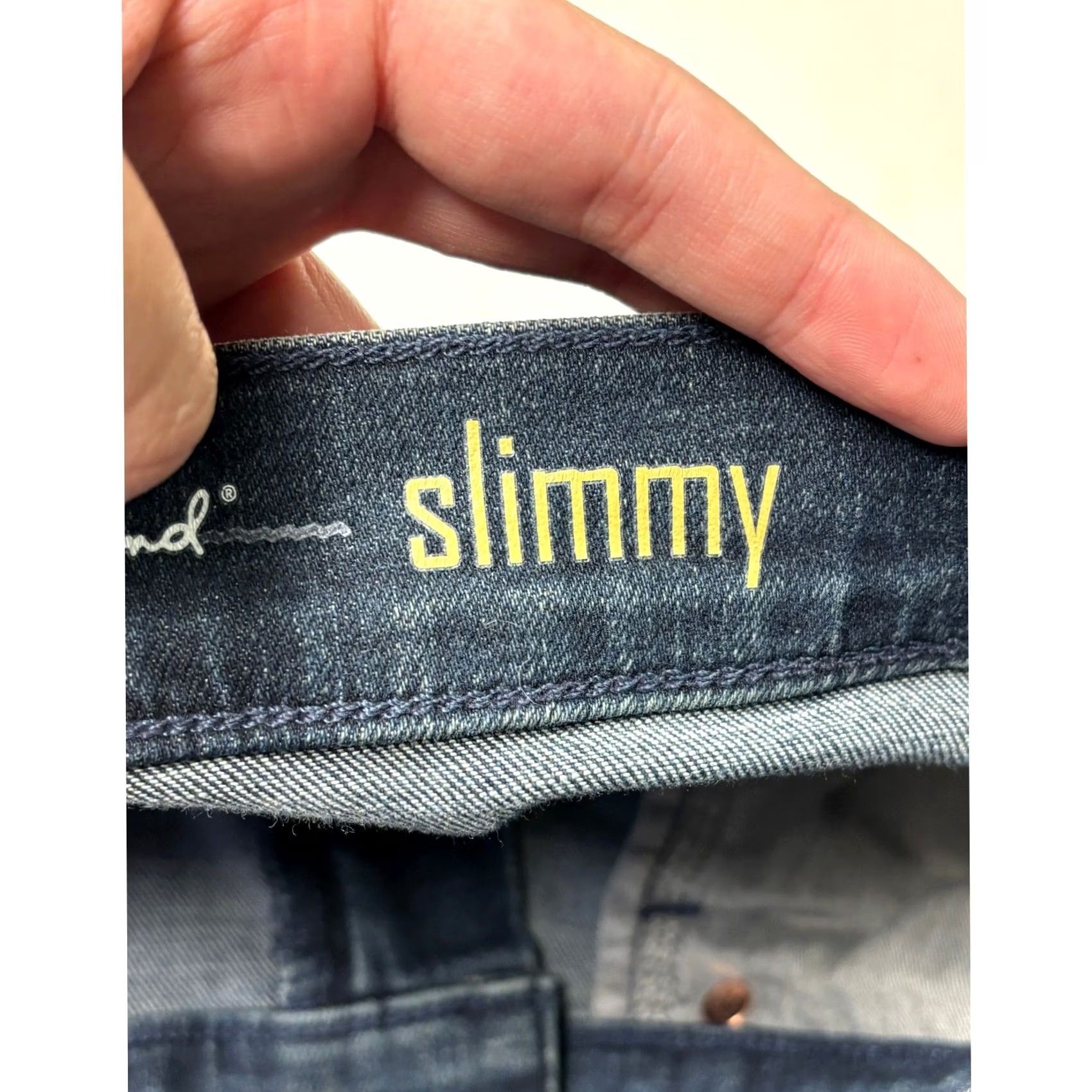 7 For All Mankind 7 For All Mankind Jeans Slimmy Slim Straight Dark Wash 30x32 Mens Blue Denim Cotton Blend 5-Pocket Stretch Size US 30 / EU 46 - 6 Thumbnail