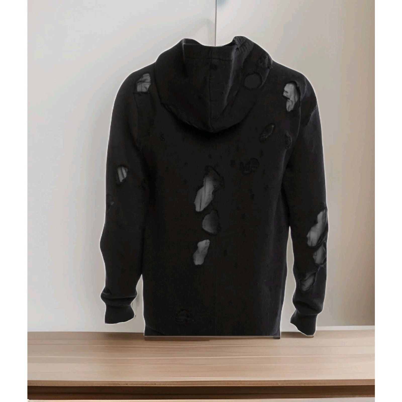Givenchy Givenchy Paris Destroyed Logo Hoodie 2XL Size US XXL / EU 58 / 5 - 7 Thumbnail