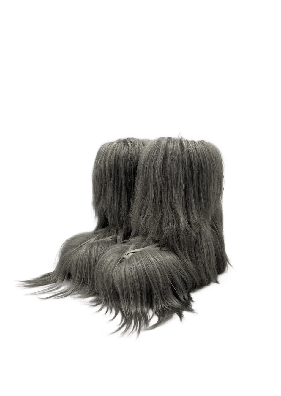 Rick Owens FW2020 Moncler Goat Fur Bigrocks Boots Size US 8 / IT 38 - 2 Thumbnail