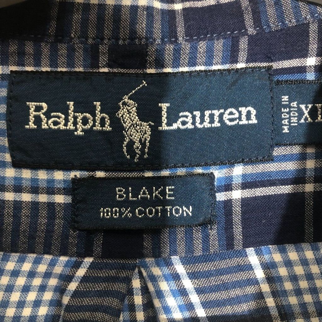 Ralph Lauren Ralph Lauren button-down shirt black blue plaid XL Size US XL / EU 56 / 4 - 7 Thumbnail
