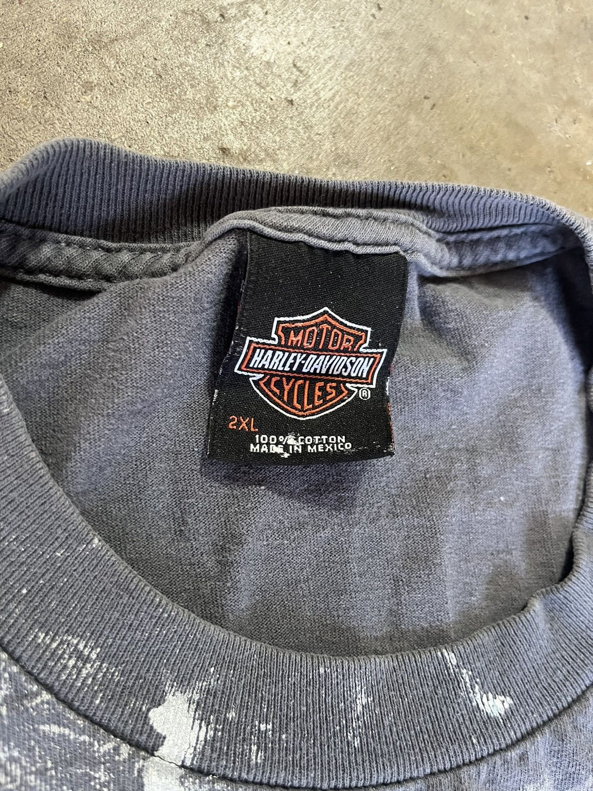 Harley Davidson Thrashed Harley Skull Pocket Tee Size US XXL / EU 58 / 5 - 6 Thumbnail