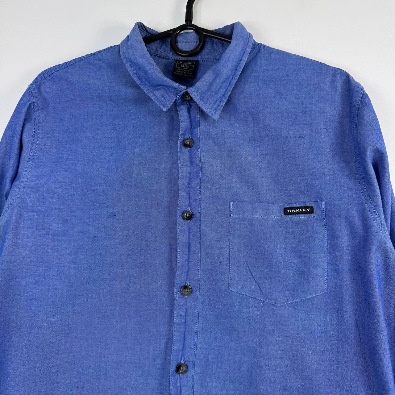 Oakley Oakley Blue Long Sleeve Shirt Casual Button Up Size M Size US M / EU 48-50 / 2 - 2 Thumbnail