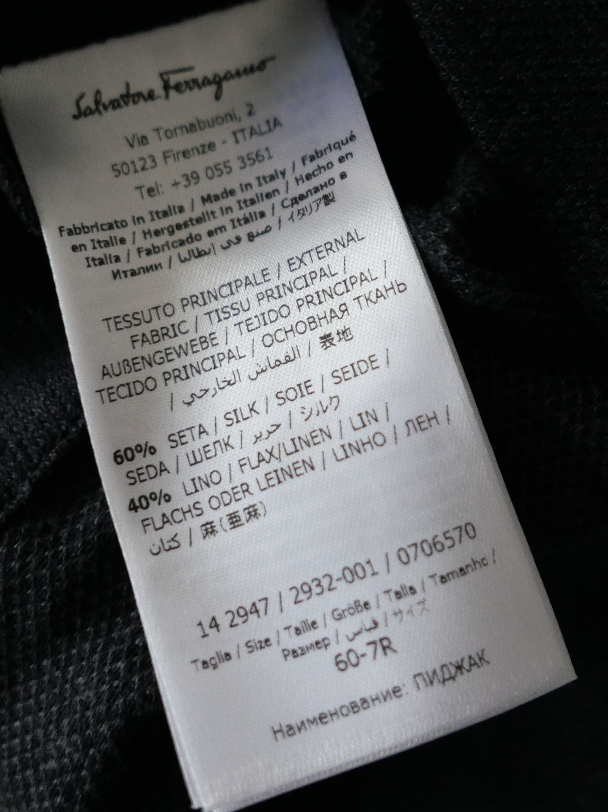 Salvatore Ferragamo Salvatore Ferragamo Silk & Linen Jersey Sports Jacket Size US XXL / EU 58 / 5 - 6 Thumbnail