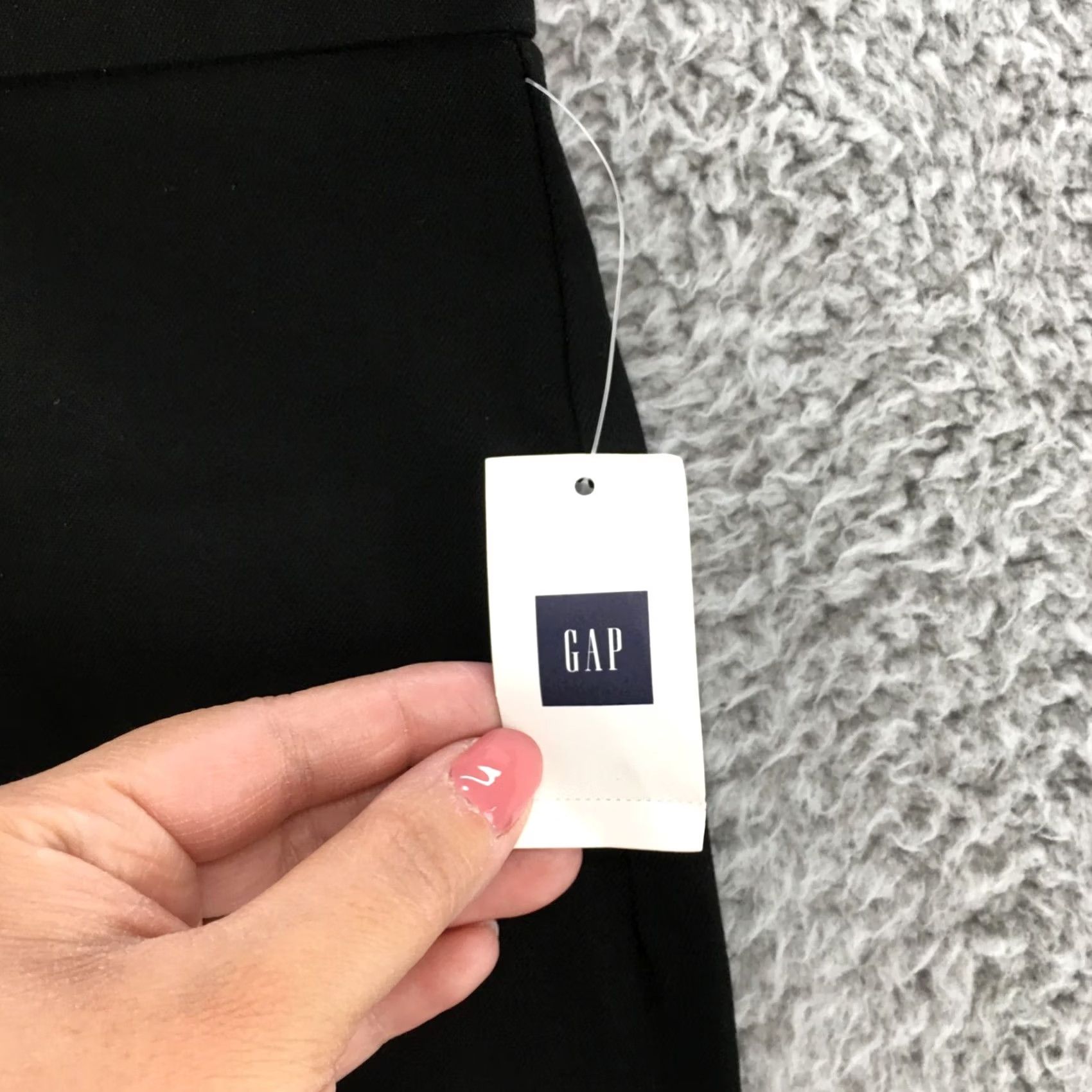 Gap Gap Womens 20 Black Straight Pencil Skirt Cotton Blend Zip Back Business NWT Size 42" / US 20 - 4 Thumbnail