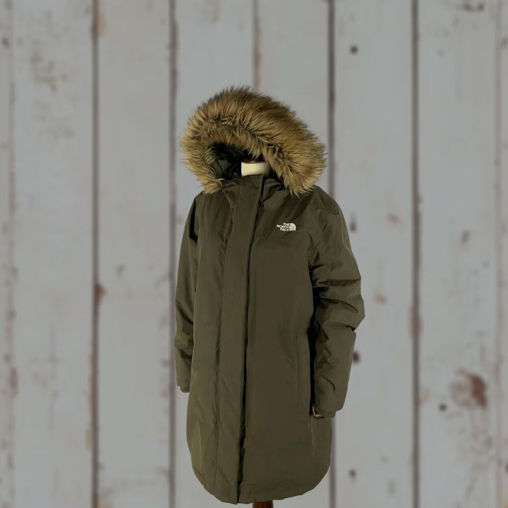 The North Face The North Face Jacket Womens XL Olive Green Hooded Size Nylon Long Sleeve Size XL / US 12-14 / IT 48-50 - 1 Thumbnail