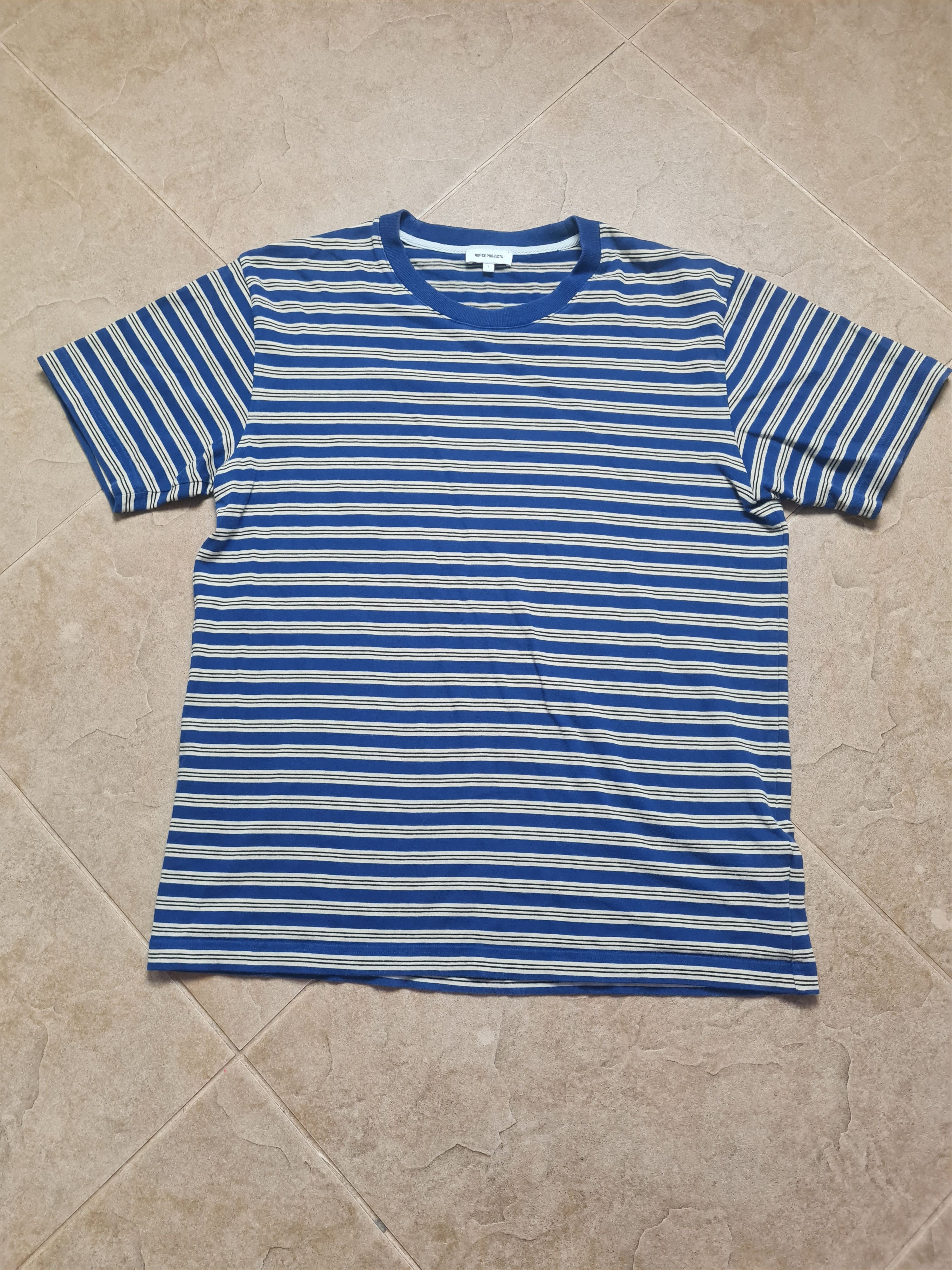 Norse Projects T-SHIRT Norse Projects Johannes Nautical Stripe Oranic Sz L Size US L / EU 52-54 / 3 - 2 Thumbnail