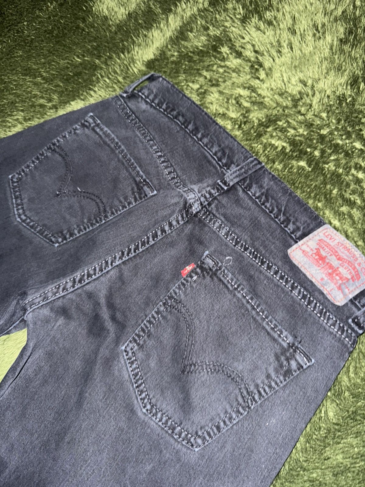 Levi's [W33/L32] Levis 511 USA Vintage Washed Denim Pants Black Size US 33 - 8 Thumbnail