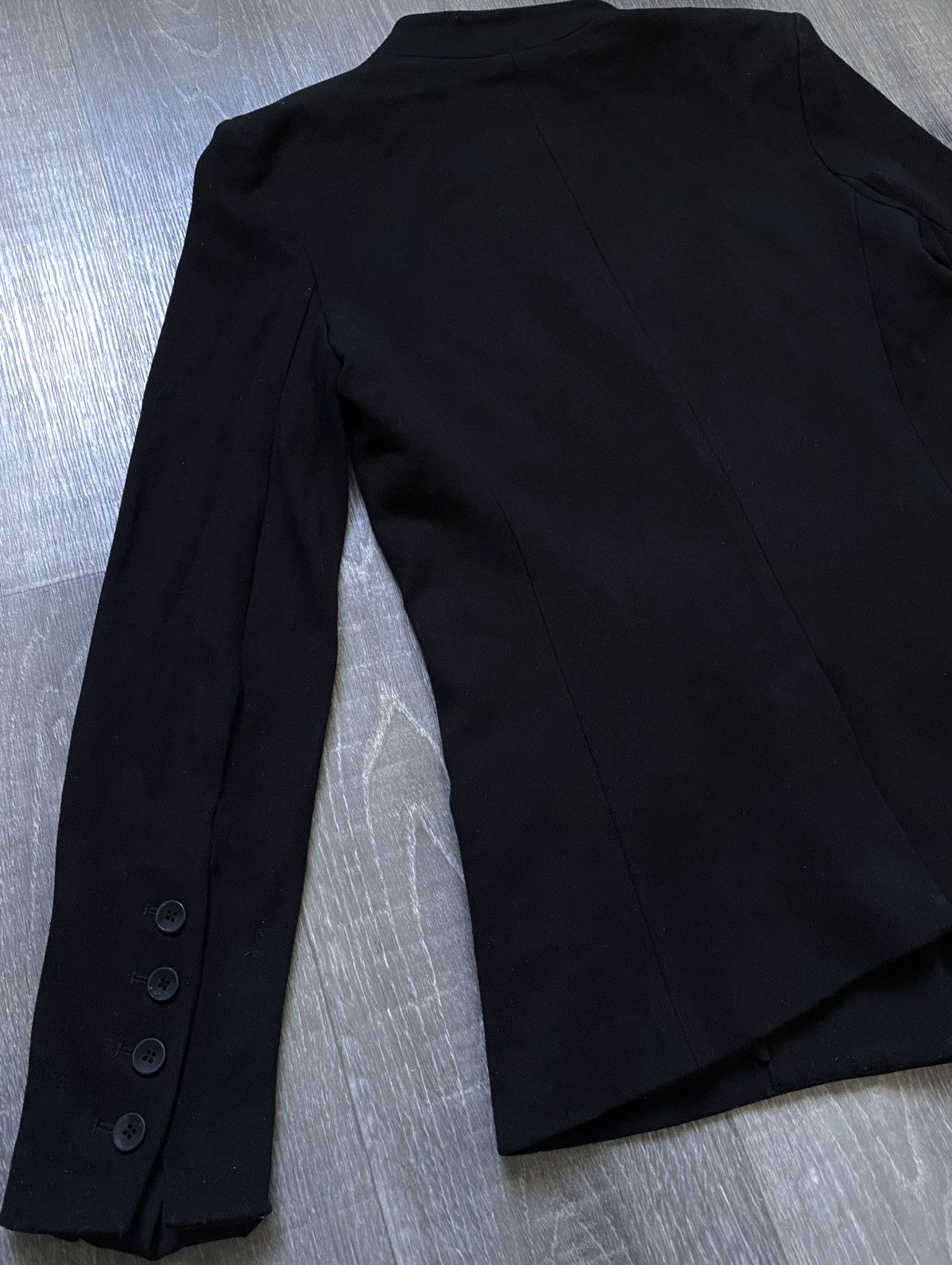 Helmut Lang Women’s Helmut Lang Made in USA Black Viscose Blazer Jacket Size M / US 6-8 / IT 42-44 - 19 Thumbnail