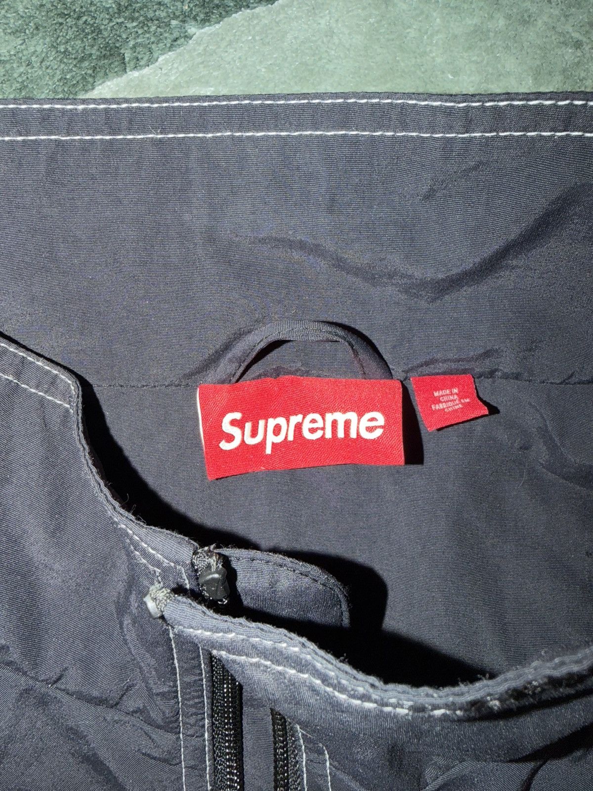 Supreme (Rare) Supreme Spellout Embroidered Track Jacket Black(SS25) Size US L / EU 52-54 / 3 - 4 Thumbnail