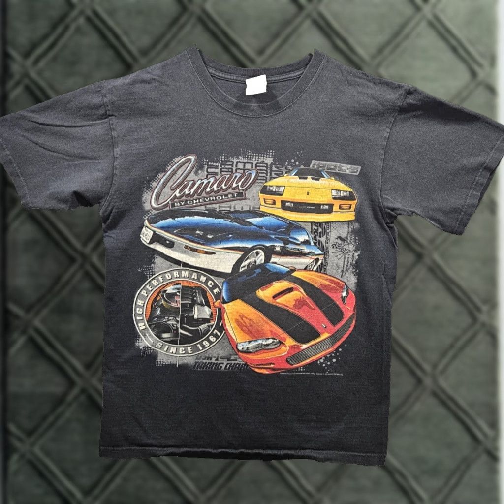Anvil VINTAGE Chevy Camaro Graphic T-shirt Back Hit Cars Size Medium Mens Black Short Sleeve Size US M / EU 48-50 / 2 - 1 Thumbnail