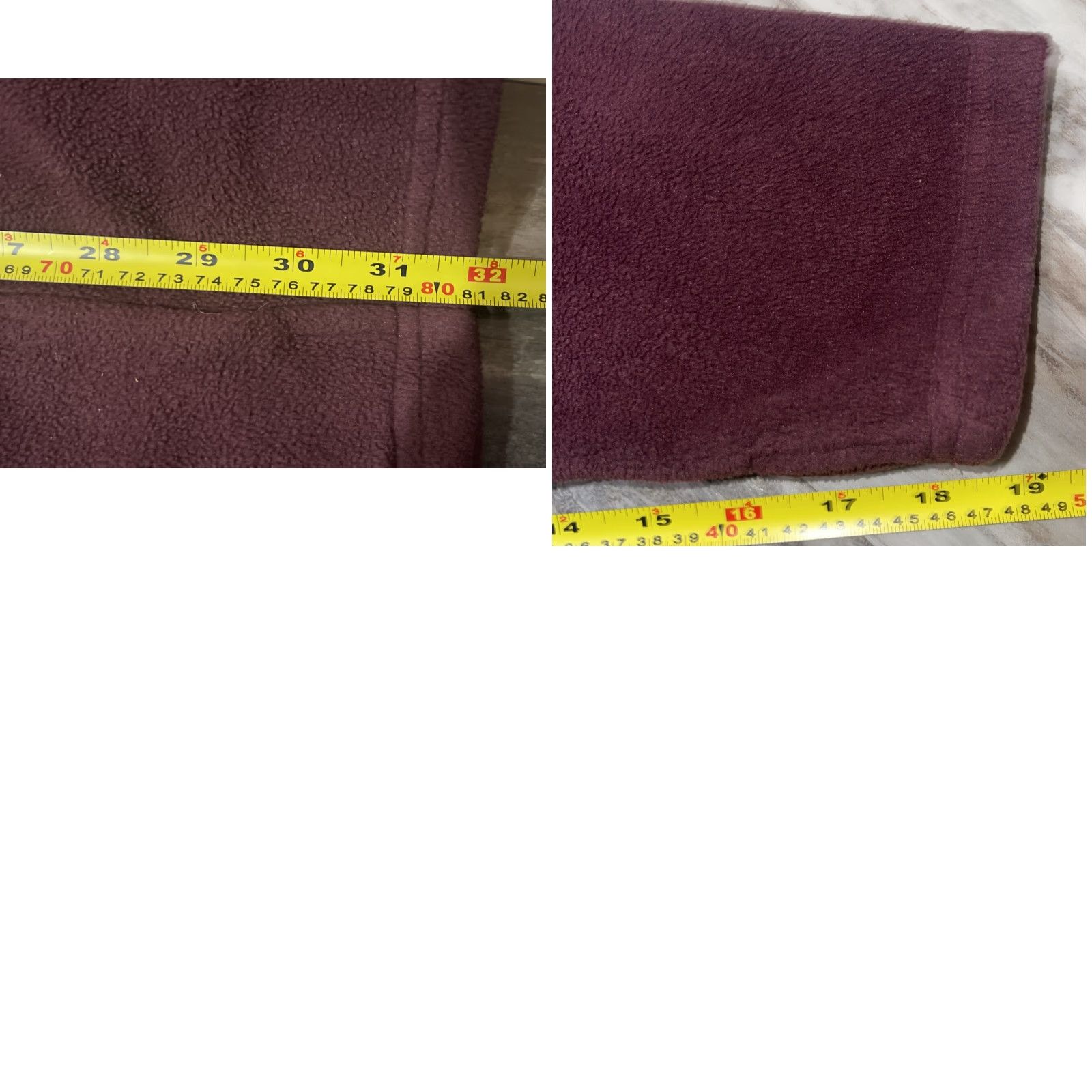 Denim & Co. Denim & Co Women's 2X Maroon Fleece Full Zip Coat Jacket Fall Spring Winter Modern Casual Pockets Collared Size XXL / US 16-18 / IT 52-54 - 9 Thumbnail