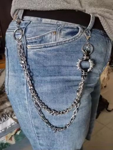 Vintage Metal Punk Rock Layered Chain Size ONE SIZE - 1 Thumbnail