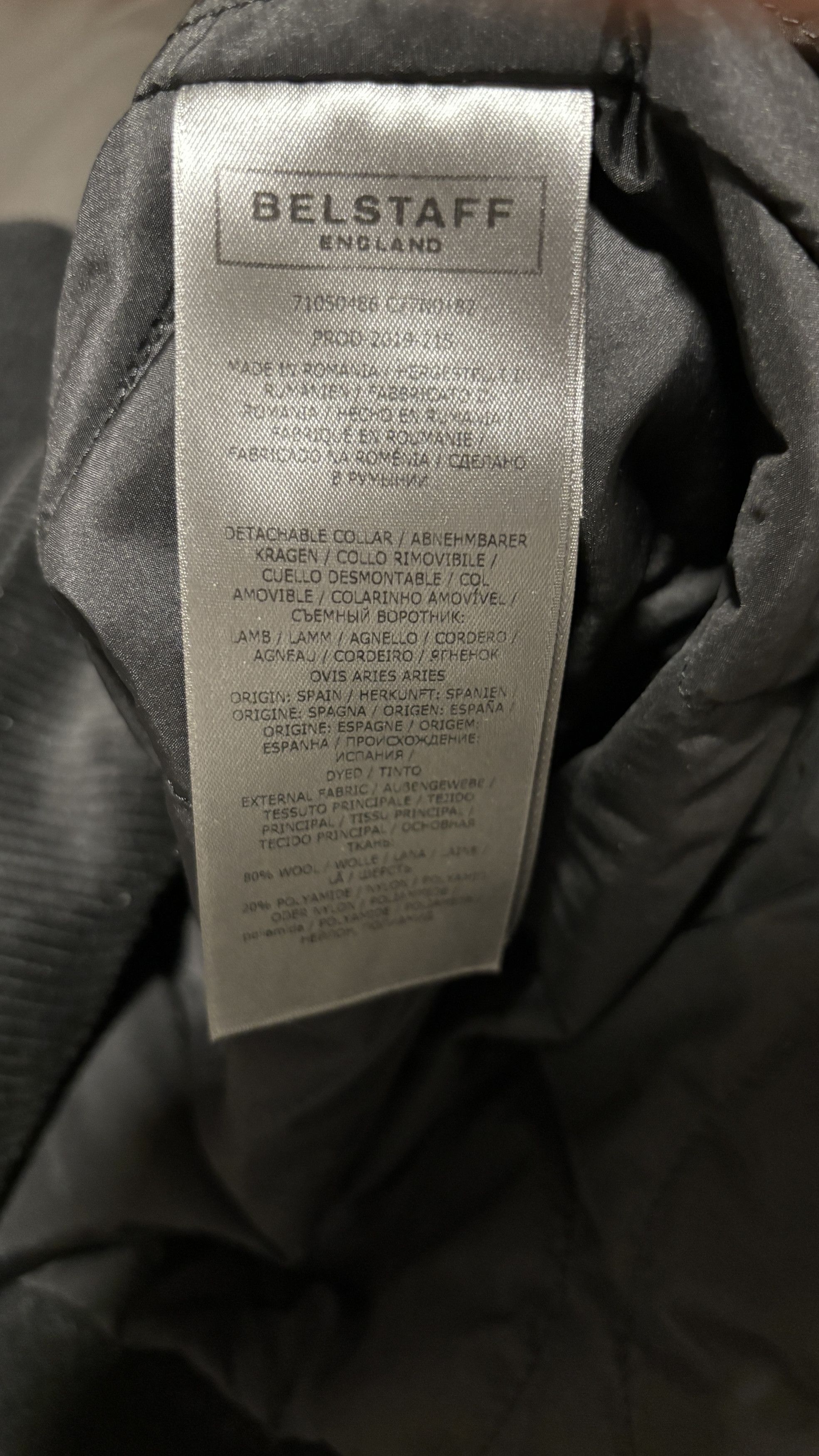 Belstaff Black Wool Trail Jacket / Pea Coat Shearling Collar Size US M / EU 48-50 / 2 - 24 Thumbnail