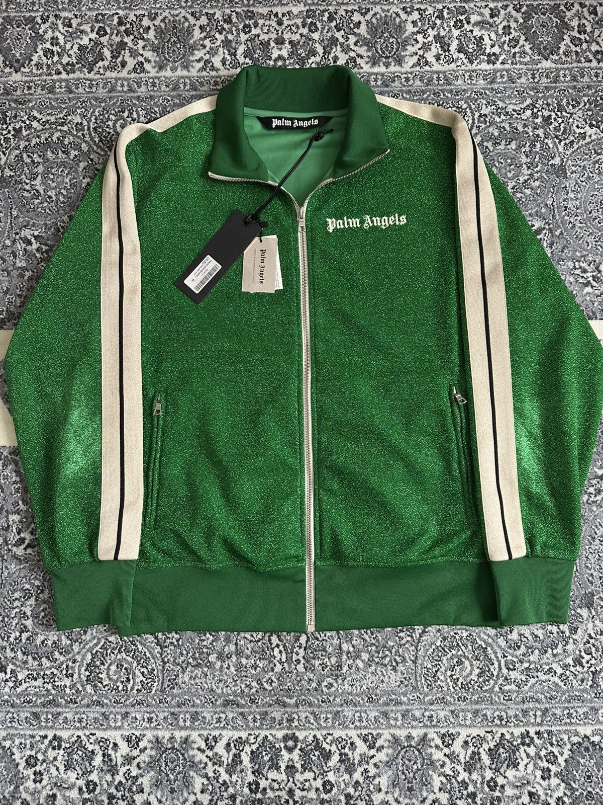 Palm Angels Palm Angels Glitter Lurex Track Top | Grailed