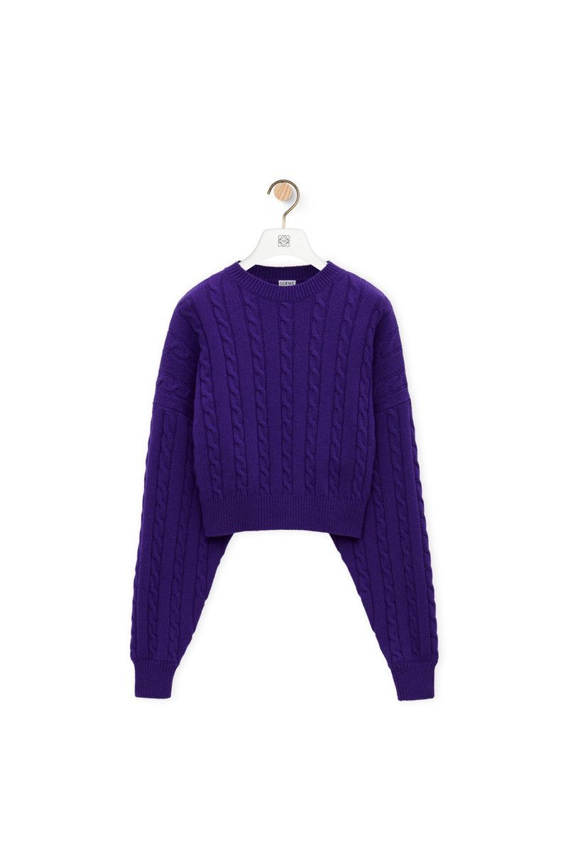 Loewe o1in1g0426 Sweater in Purple Size XL / US 12-14 / IT 48-50 - 1 Thumbnail