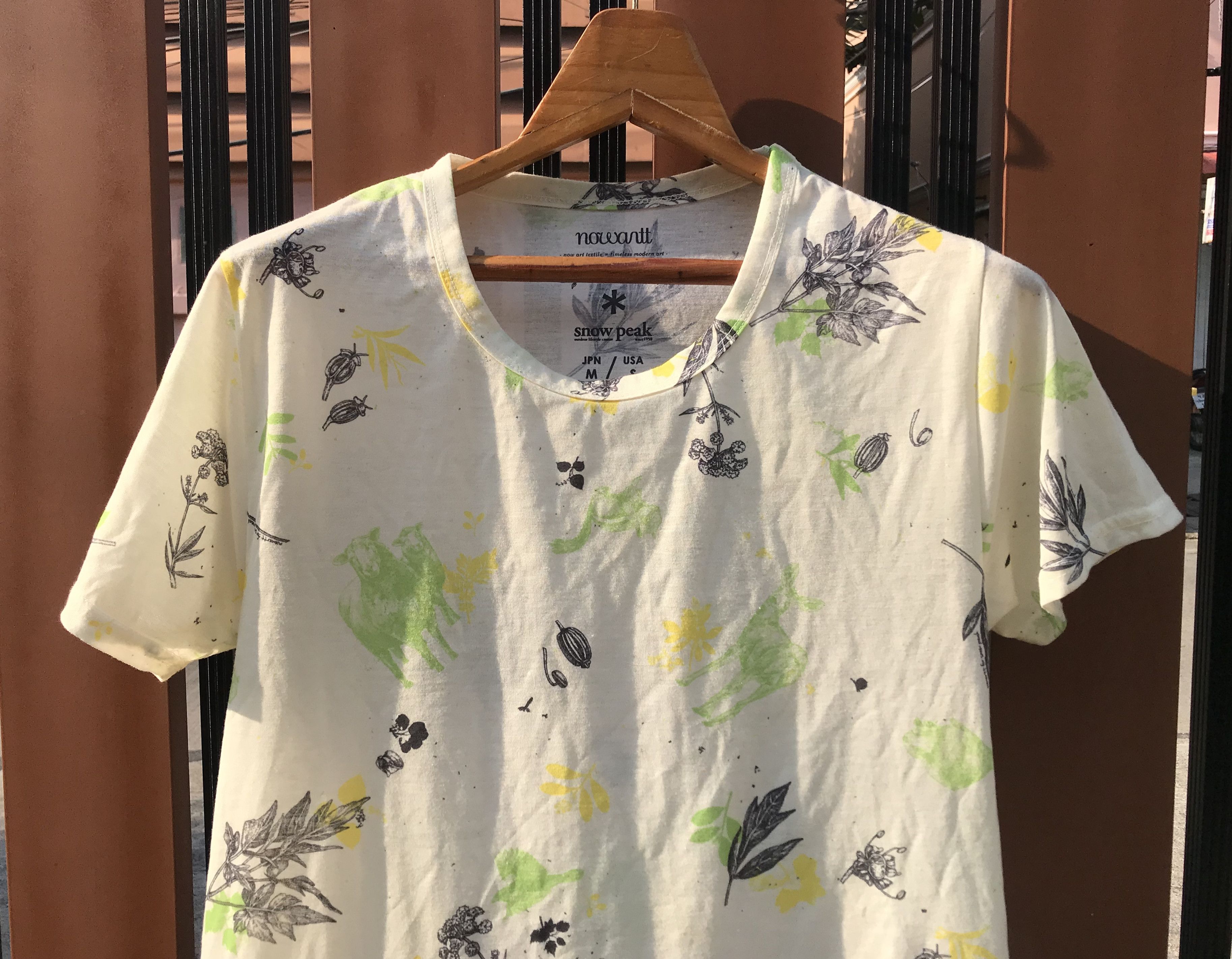 Japanese Brand × Snow Peak (S118) Snow Peak X Nowantt Japan Flower Leaf Pockets Dress S Size S / US 4 / IT 40 - 2 Thumbnail