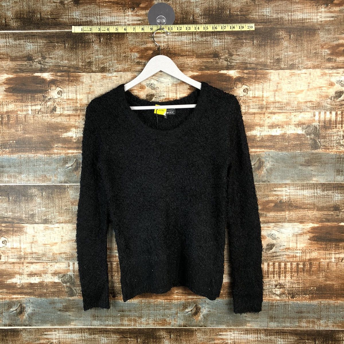 Japanese Brand DL Almost Famous Black Mohair Knitwear #C430 Size M / US 6-8 / IT 42-44 - 1 Thumbnail