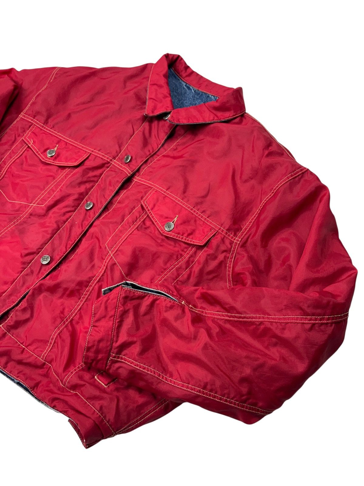 Gap Vintage 90s Gap Reversible Oversized Denim Jacket Trucker Size US XL / EU 56 / 4 - 13 Thumbnail