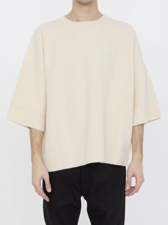 Moncler MONCLER Men Sweater 9C00001 WHITE Size US L / EU 52-54 / 3 - 1 Thumbnail