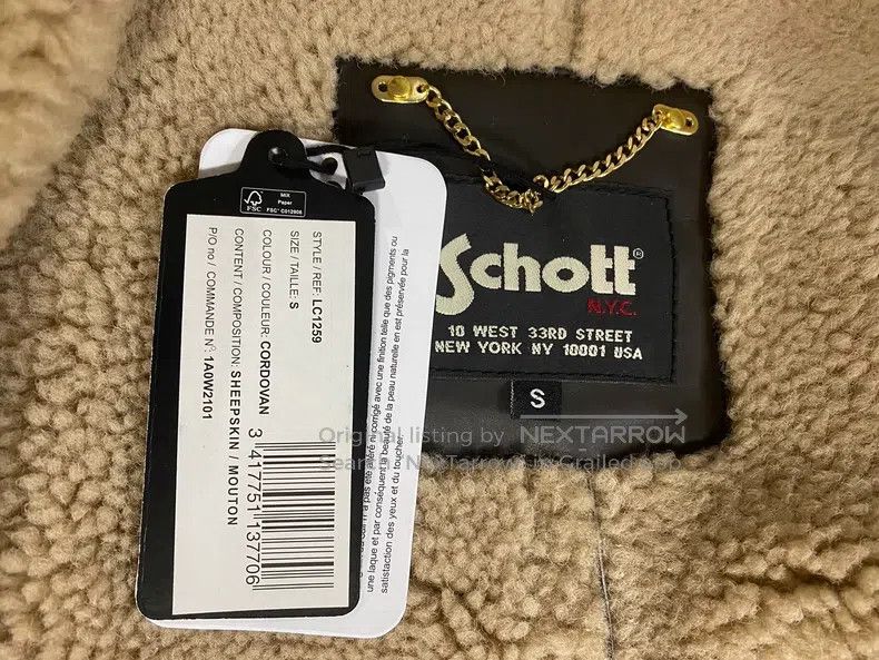 Schott Schott NYC Men's Leather Jacket B3 Bomber Jacket Size US S / EU 44-46 / 1 - 7 Thumbnail