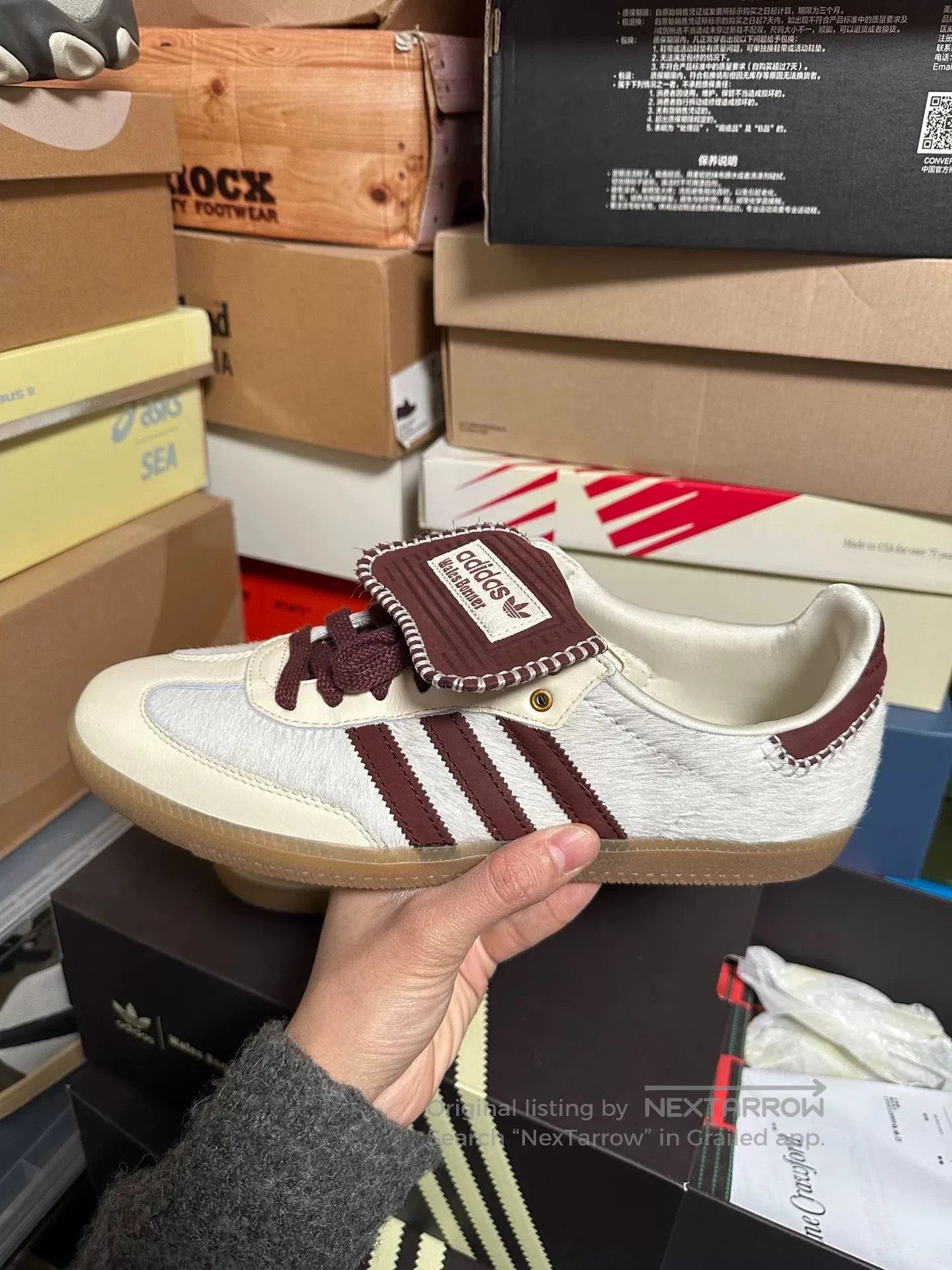 Wales Bonner WALES BONNER x adidas Samba. Size US 12 / EU 45 - 1 Thumbnail