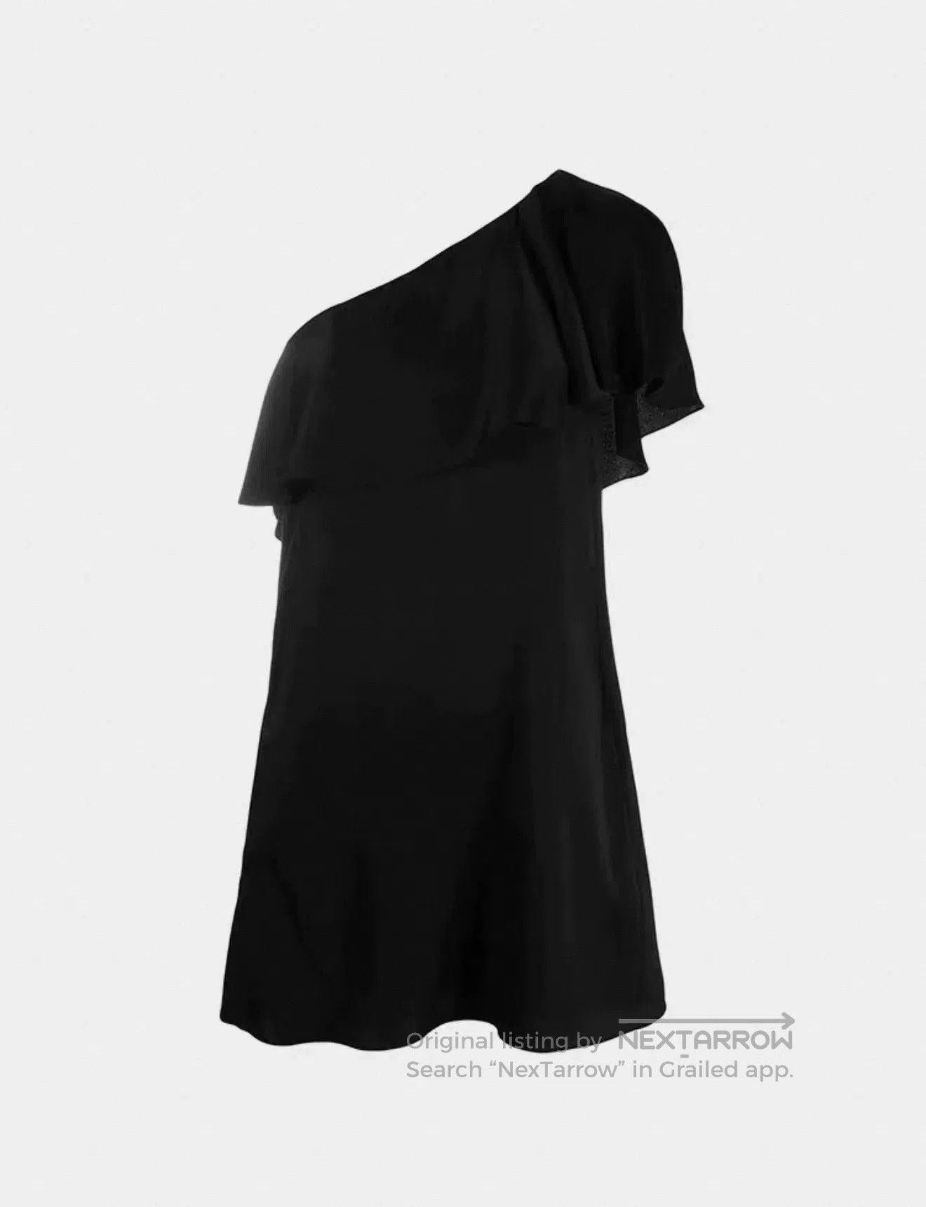 Japanese Brand Saint Laurent One-Shoulder Dress. Size XS / US 0-2 / IT 36-38 - 2 Thumbnail