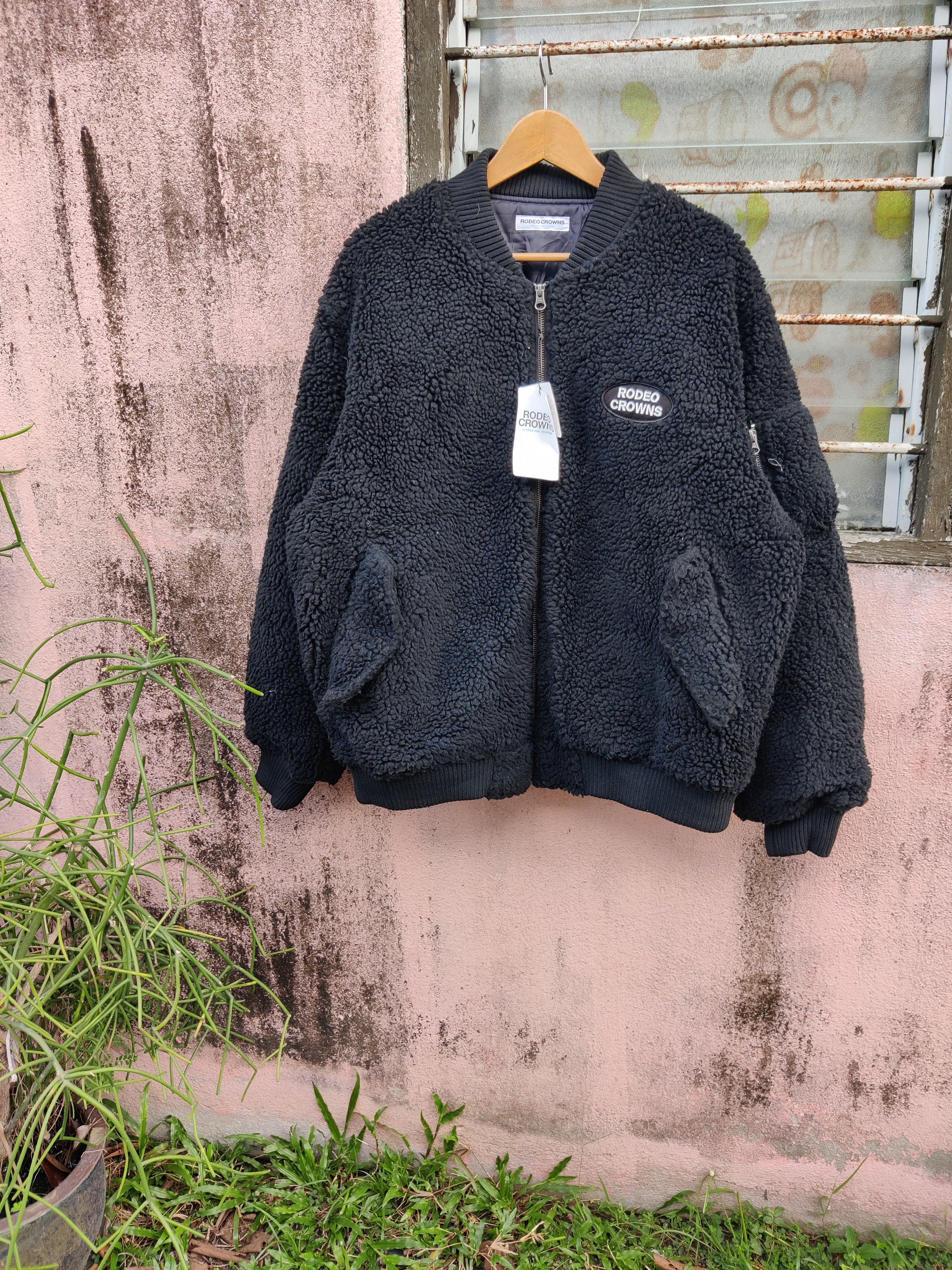 Japanese Brand 🔥Offer🔥Vintage Rodeo Crowns Faux Fur Bomber Fleece Jacket Size US XL / EU 56 / 4 - 2 Thumbnail
