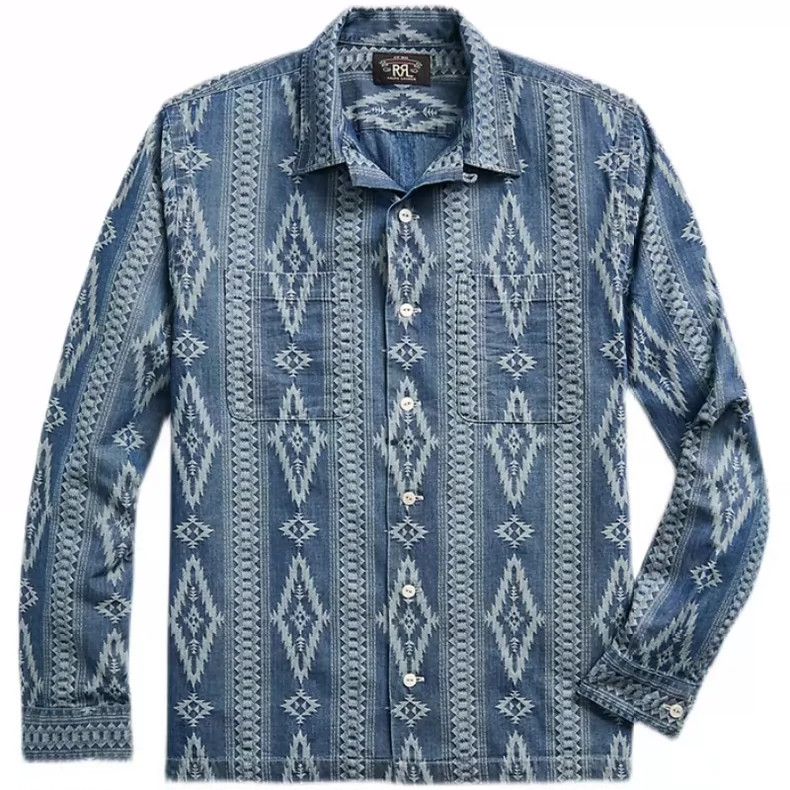 RRL Ralph Lauren RRL Ralph Lauren Old Indian Southwest Navajo style shirt C Size US M / EU 48-50 / 2 - 7 Thumbnail