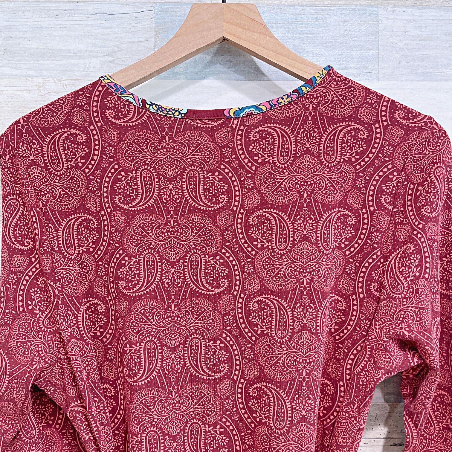 Other Matilda Jane Ariana Paisley Tie Waist Dress Red Womens Large Size L / US 10 / IT 46 - 5 Thumbnail