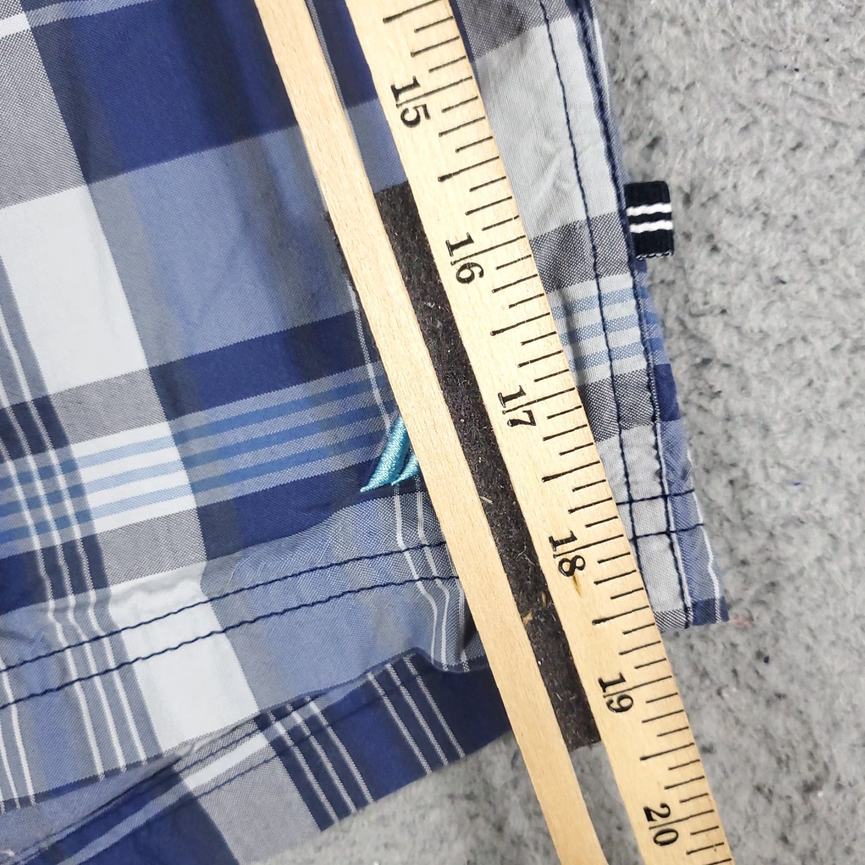 Nautica Nautica Swink Trunks Mens Medium Blue Plaid Tropical Surf Beach Board Shorts Size US 31 - 5 Thumbnail