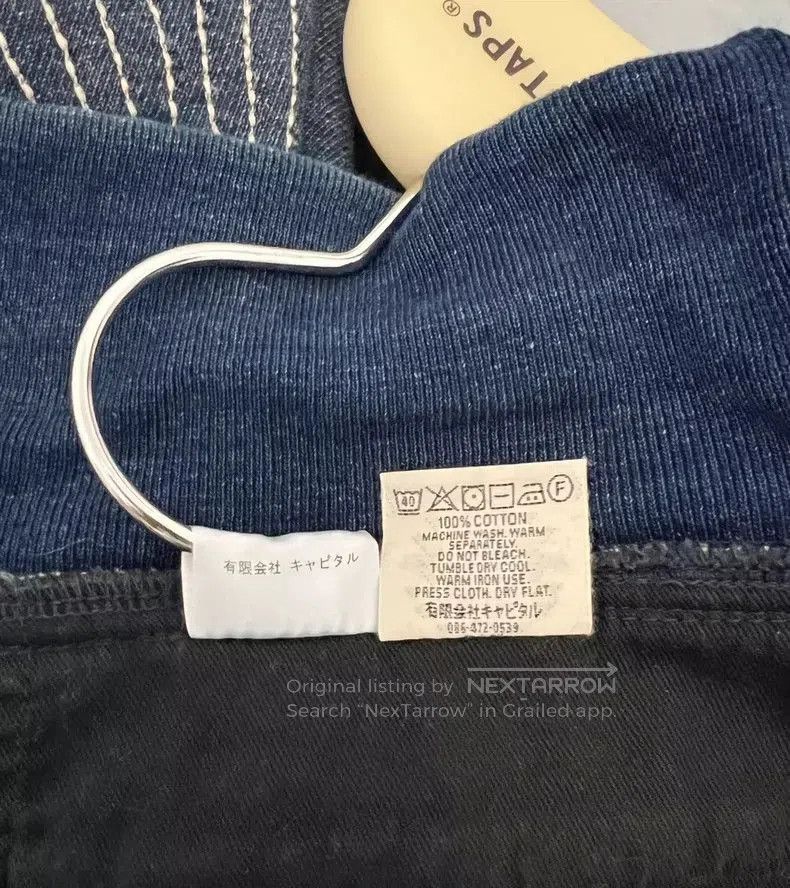 Kapital Kapital Sashiko Embroidered Blue Sweatpants Size US 30 / EU 46 - 4 Thumbnail
