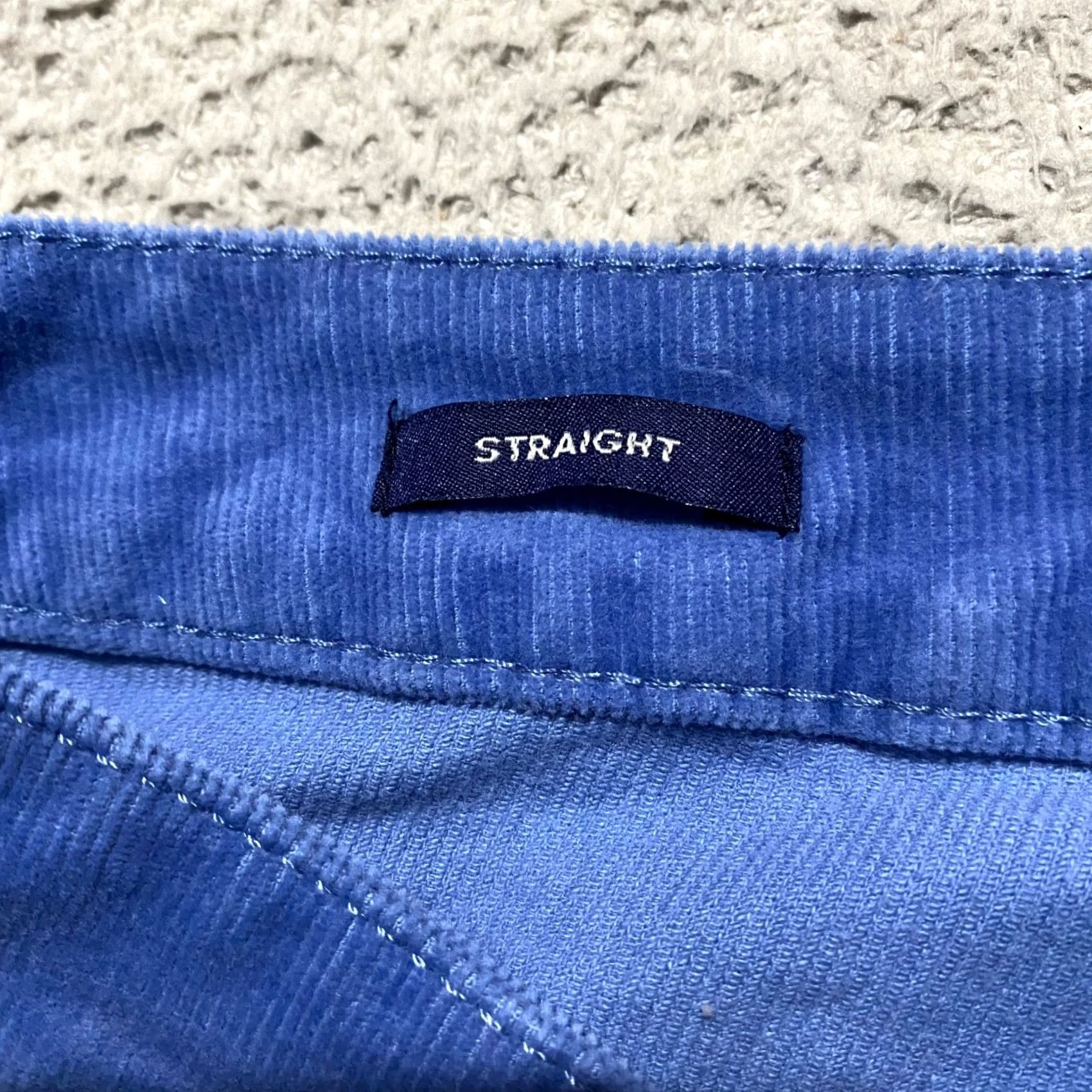 Talbots Talbots Jeans Blue Corduroy Medium Wash 8 Straight 5-Pocket Regular Rise Women’s Size 30" / US 8 / IT 44 - 4 Thumbnail