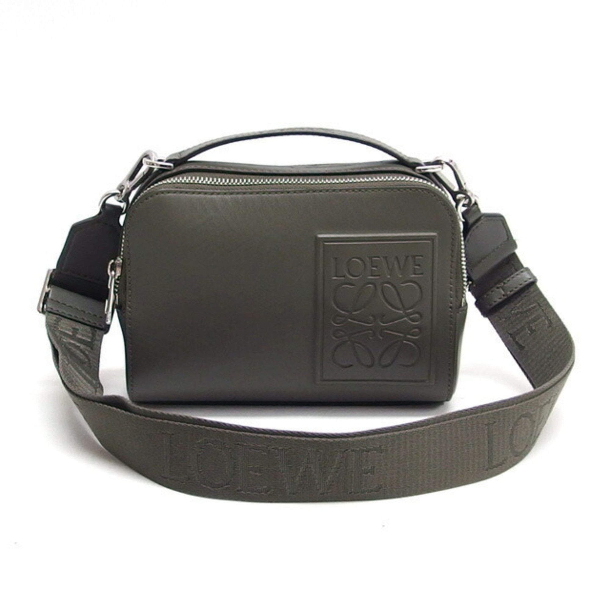 Loewe Satin Calf Mini Shoulder Bag Anagram Camera