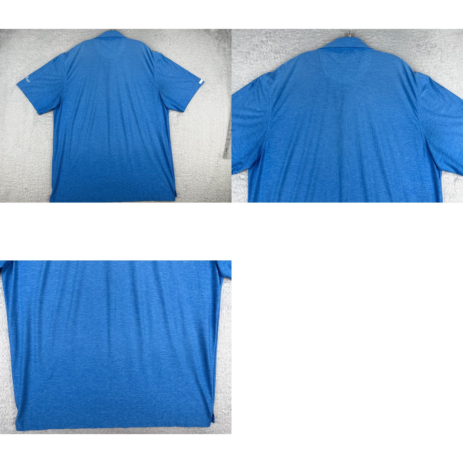 Vintage Straight Down Polo Shirt Men 2XL Blue Polyester Short Sleeve Polo Shirt Men Regular Blue 2XL Golf Outdoor Golfer Shirts Mens Size US XXL / EU 58 / 5 - 9 Thumbnail