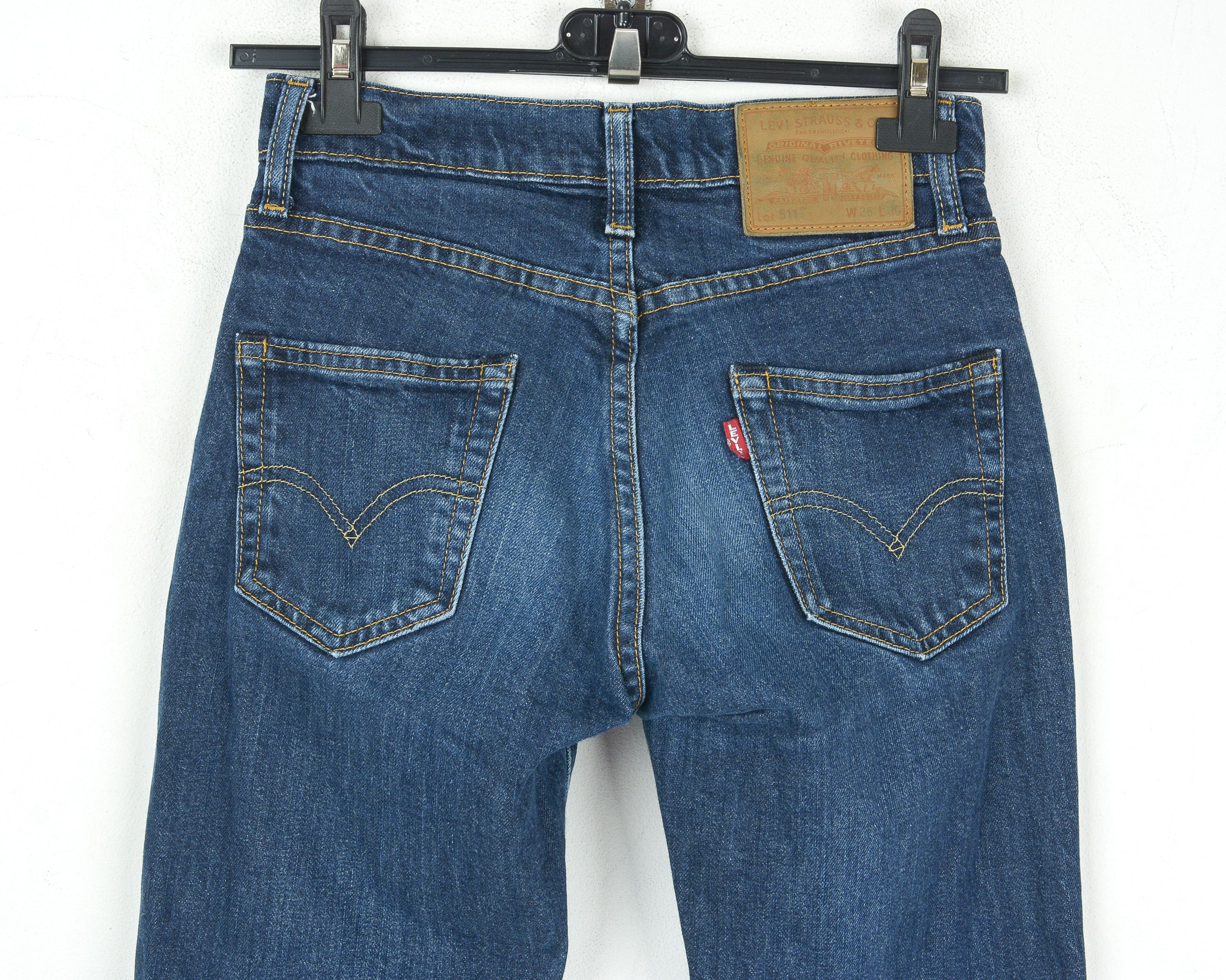 Levi's 511 W26 L30 Skinny Jeans Denim Trousers Low Waist Pants Slim Size 26" / US 2 / IT 38 - 4 Thumbnail