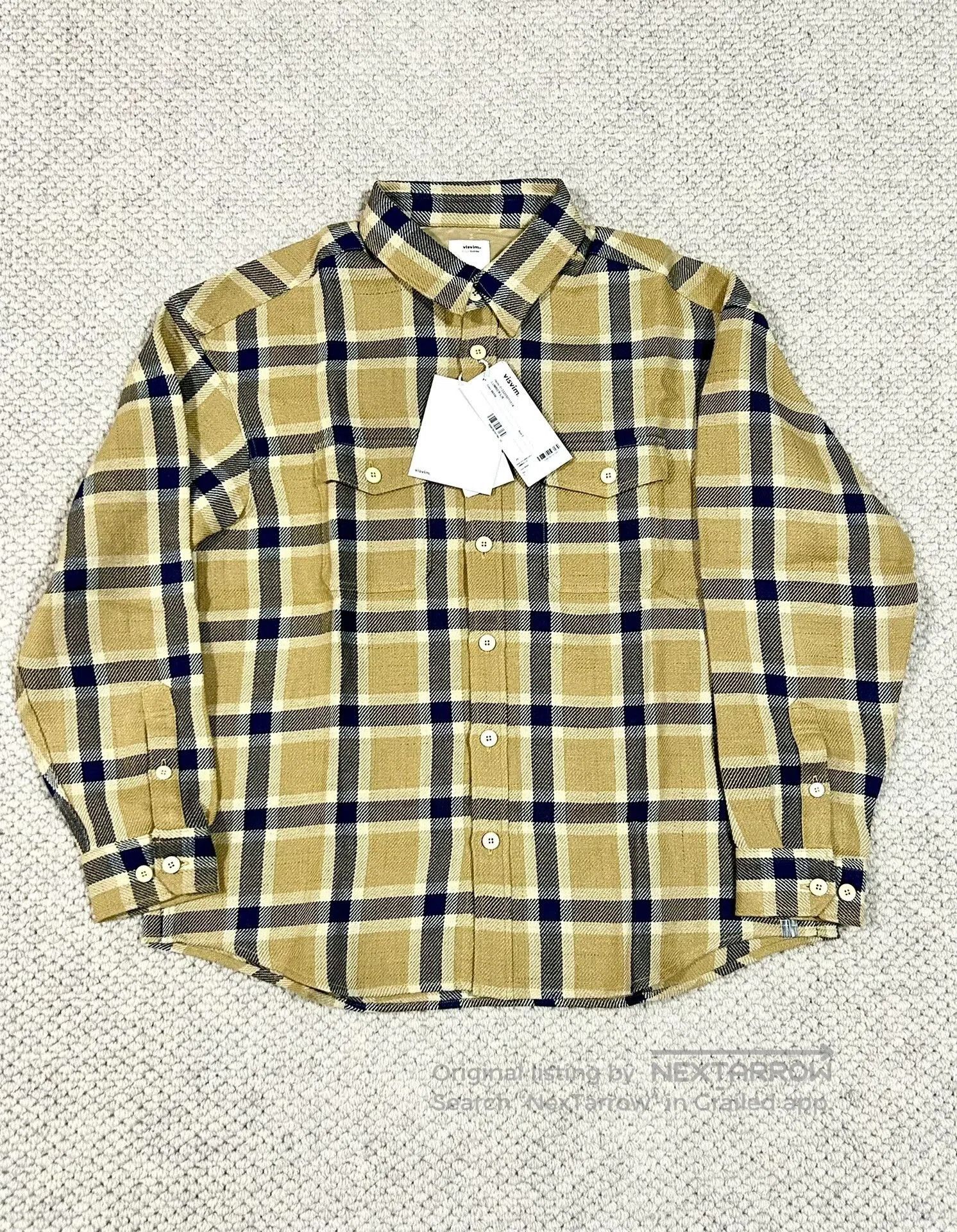 Visvim visvim lumber shirt in beige plaid. Size US L / EU 52-54 / 3 - 1 Thumbnail