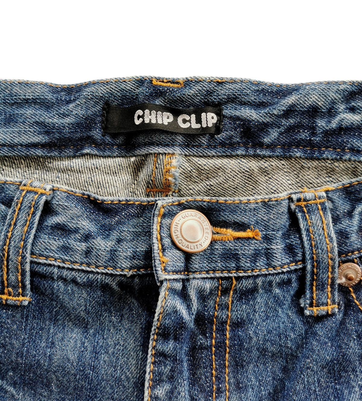 If Six Was Nine Chip Clip Distressed Jeans Size 34" / US 12 / IT 48 - 10 Thumbnail