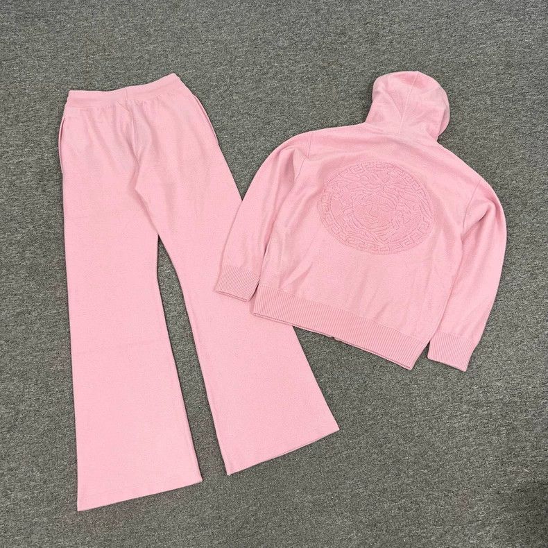 Versace Versace Medusa avatar pink knitted sweatshirt Size S / US 4 / IT 40 - 2 Thumbnail