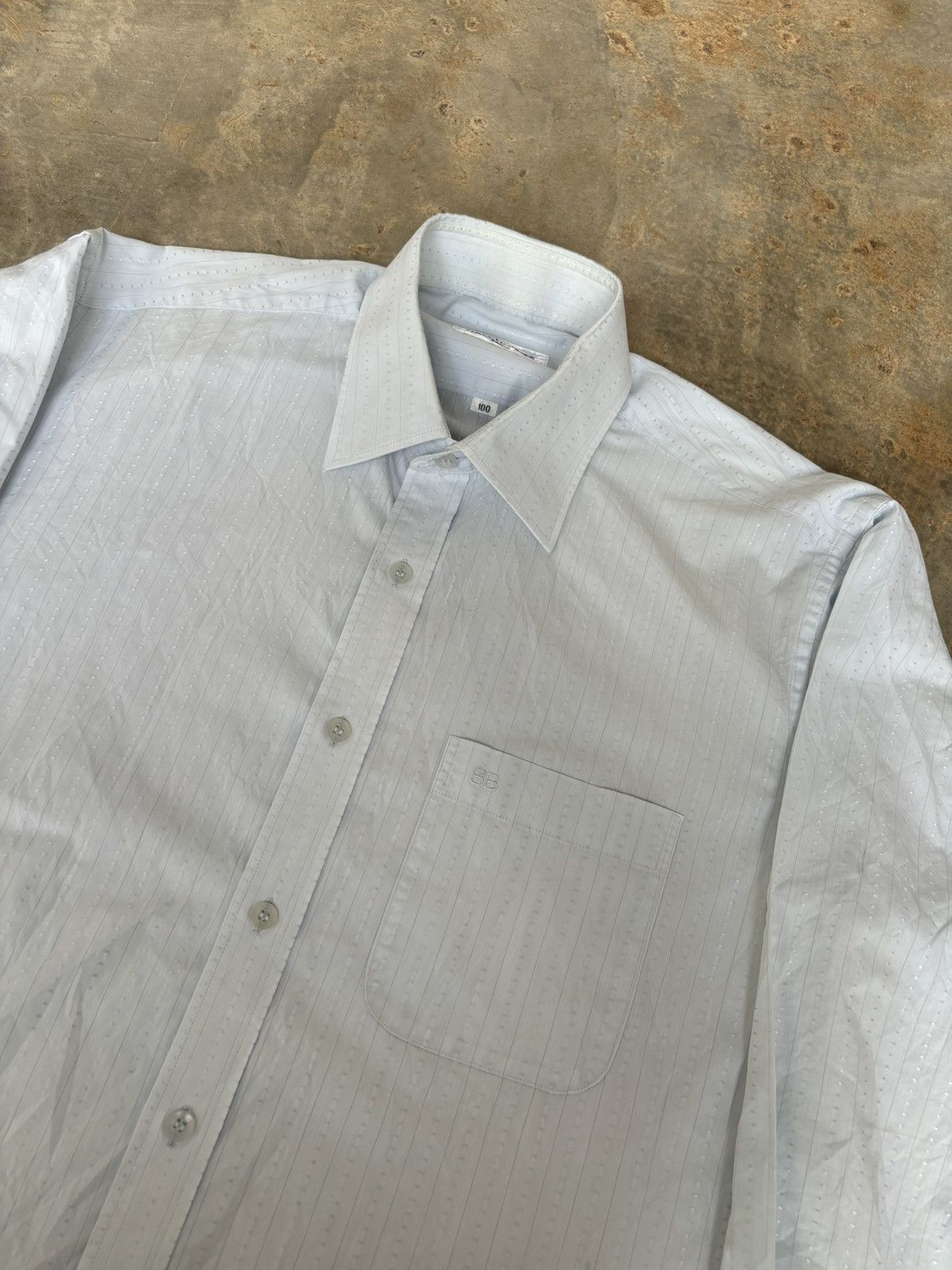 Balenciaga Vintage Balenciaga Pocket Shirt Size US L / EU 52-54 / 3 - 4 Thumbnail