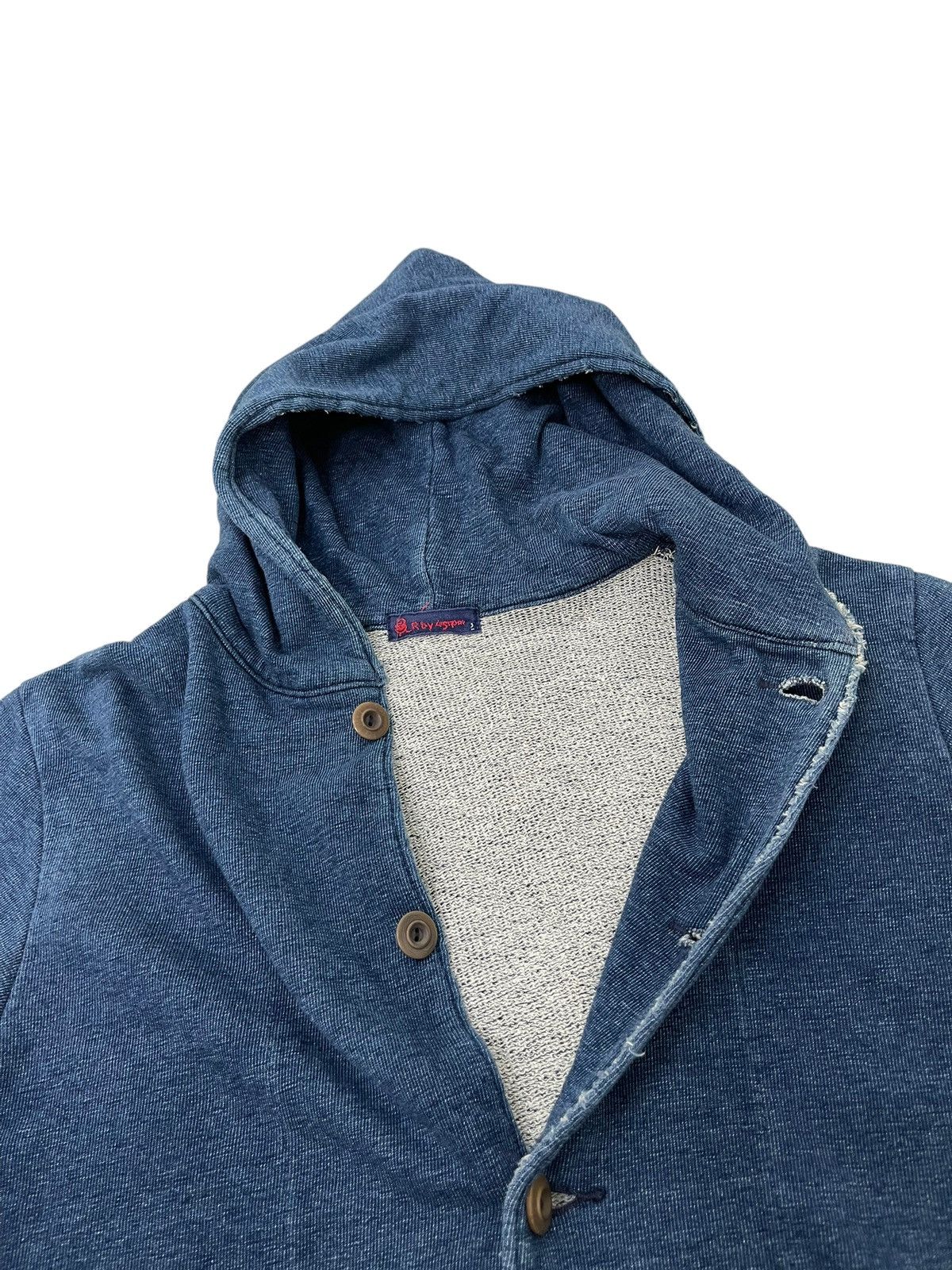 45rpm Button Hoodie 45rpm Indigo Sweatshirt Naval Distress 5🟩5 Size US M / EU 48-50 / 2 - 8 Thumbnail