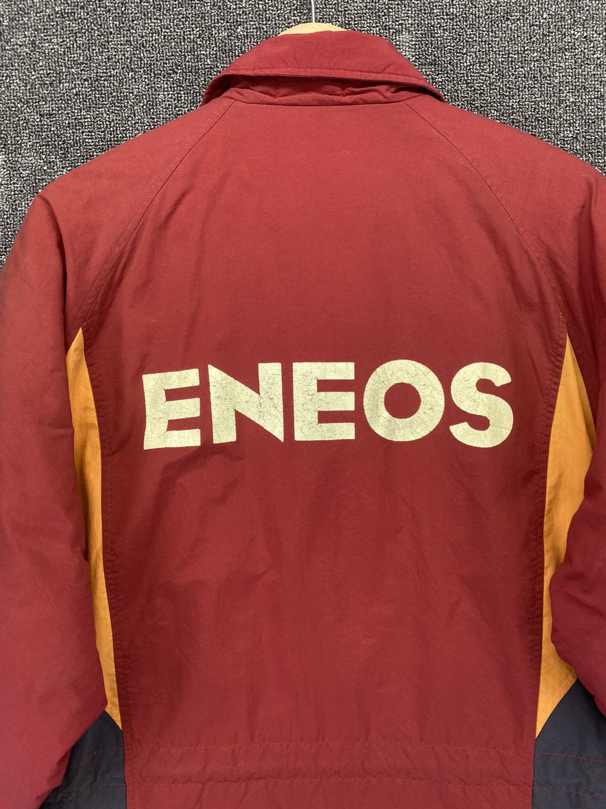 Japanese Brand Vintage ENEOS Workwear Spell Out Logo Bomber Jacket Size US L / EU 52-54 / 3 - 8 Thumbnail