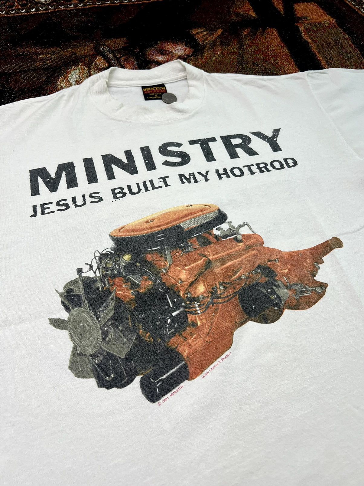 Band Tees Ministry "Jesus Built My Hot Rod" Tee Size US XL / EU 56 / 4 - 1 Thumbnail