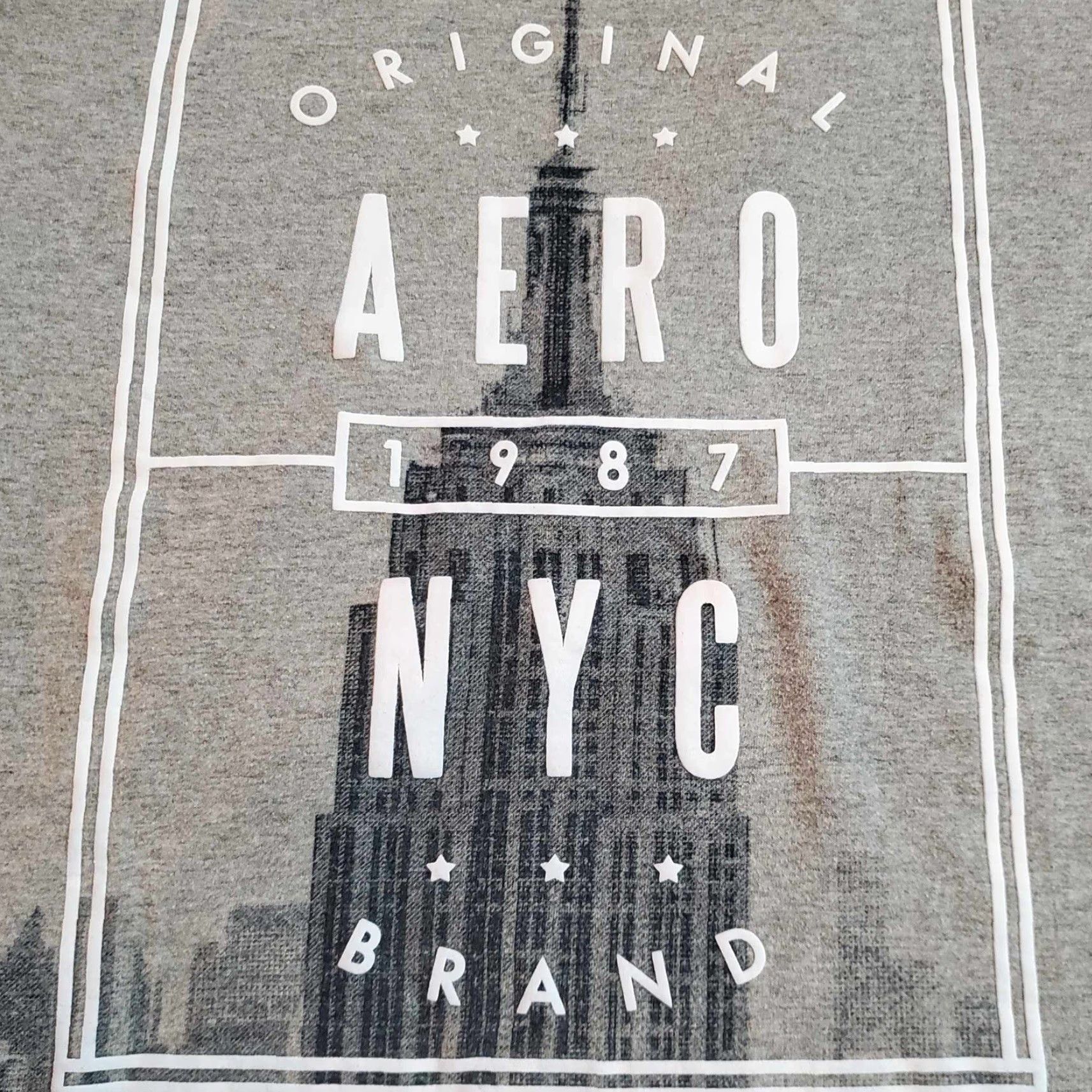 Aeropostale VINTAGE Aeropostale T-Shirt Skyline NYC Y2K Mens M AOP Gray Shirt Size US M / EU 48-50 / 2 - 4 Thumbnail