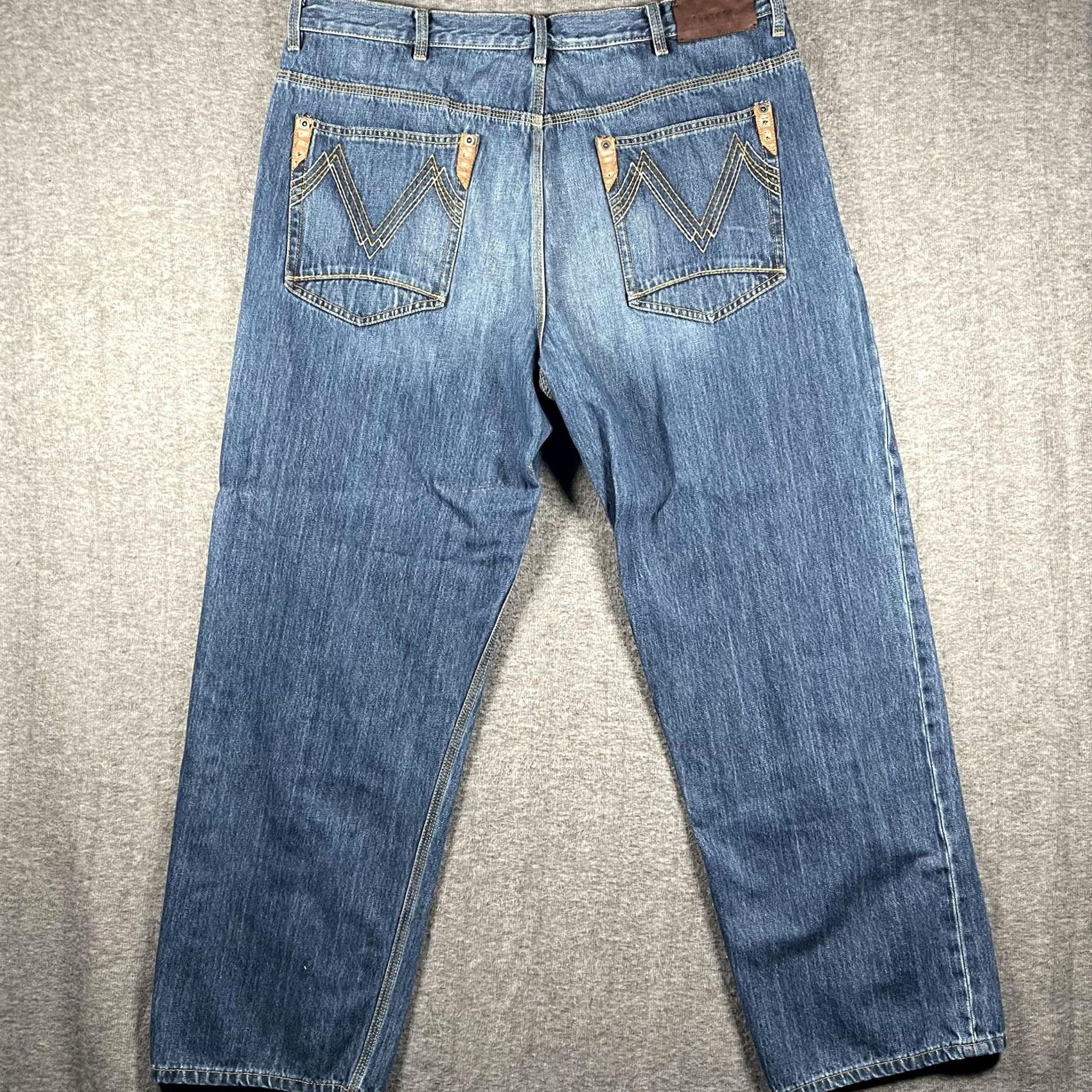 Sean John Sean John Pants Mens 40 Blue Jeans 40x31 Wash Straight Leg Regular Fit Denim Size US 40 / EU 56 - 3 Thumbnail