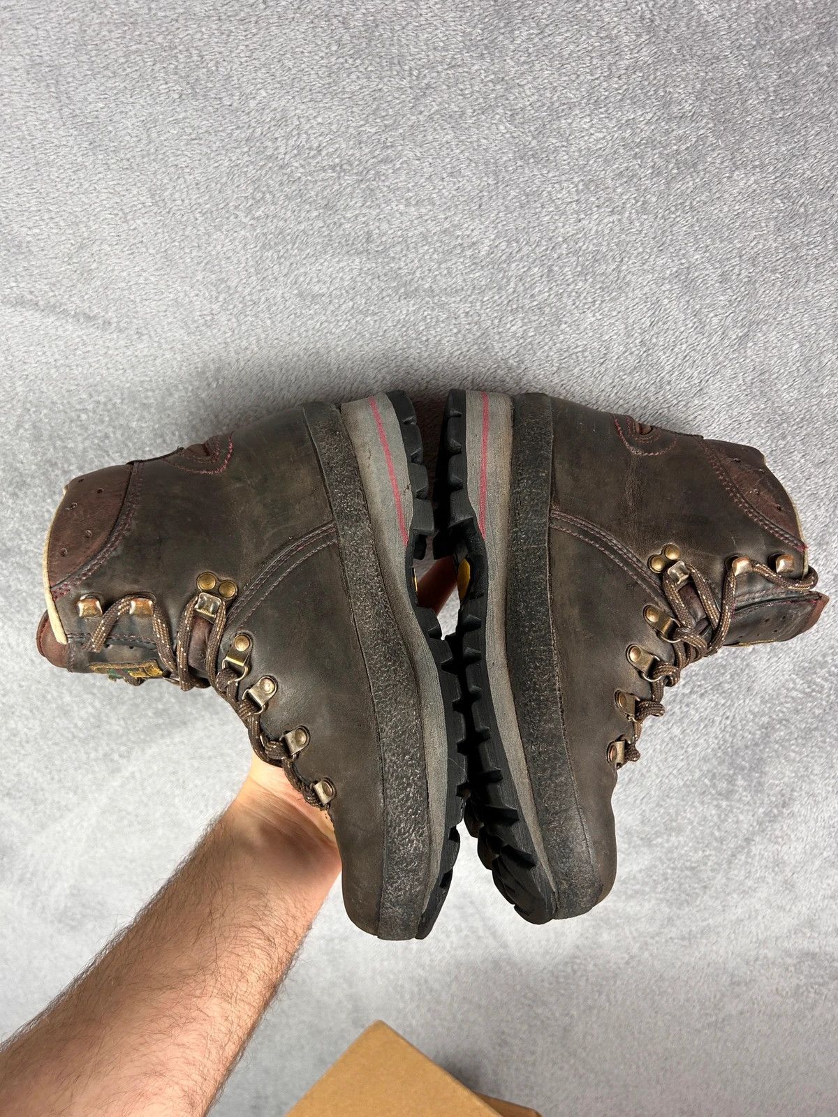 Designer Meindl Gore-Tex leather hiking boots brown Size US 7 / IT 37 - 10 Thumbnail