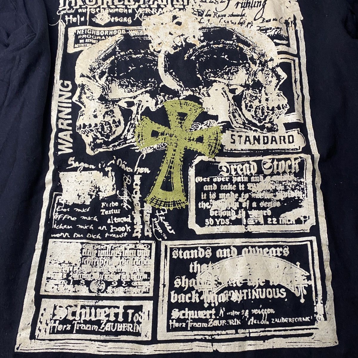 If Six Was Nine 2000's Shisky Cross Skull Poem Longsleeve Size US M / EU 48-50 / 2 - 3 Thumbnail