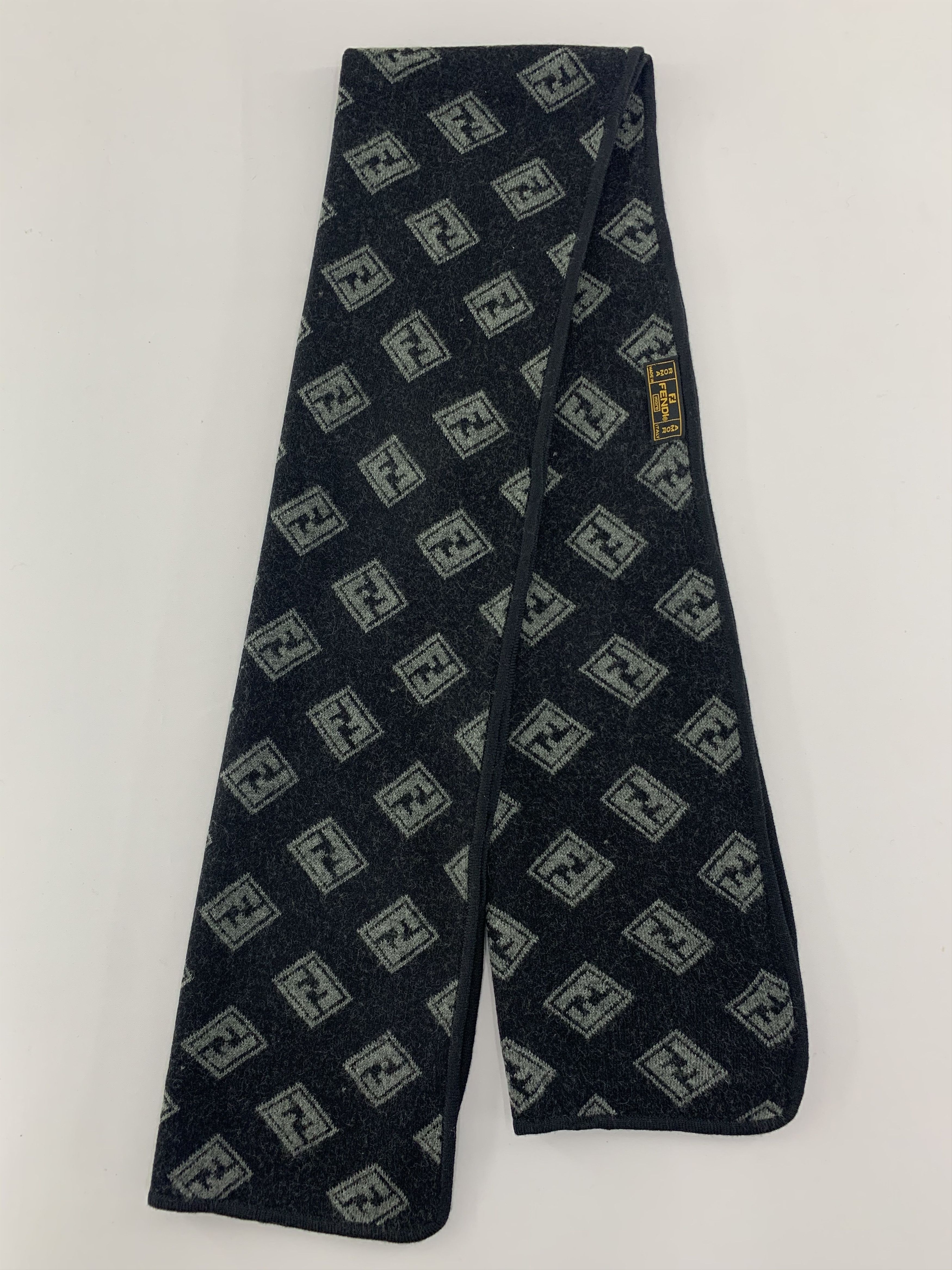 Fendi Fendi Scarf Wool Muffler Neck Wrap BL5086 Size ONE SIZE - 2 Thumbnail